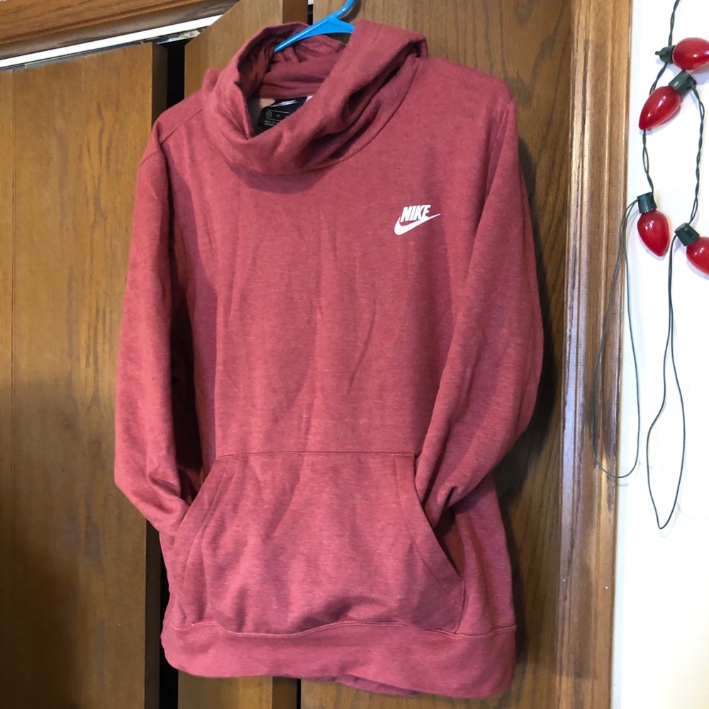 Funnel Neck Hooded Fleece Nike Sweatshirt